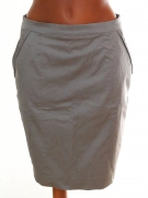 38/M Pouzdrová šedá luxusní business sukně s podšívkou H&M