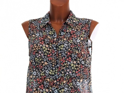 40/L Maxi long letní květinové F&F šaty na knoflíky