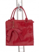 Nová dámská červená kabelka s mašlí
