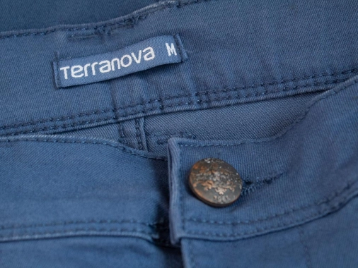 38/M Modrá stretch sukně Terranova