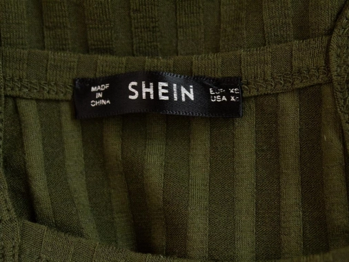 XS/S Dámské pružné khaki šaty Shein