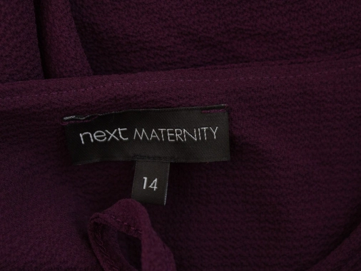 UK14 42/XL Fialové mateřské těhotenské šaty Next