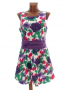 42/XL Dámské květinové bavlněné šaty Redherring