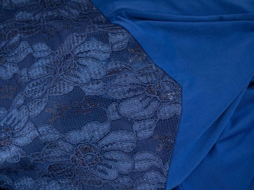 48/4XL Dámské modré slavnostní šaty Linie Schneider nové