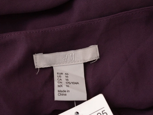 46/XXXL Nové dámské fialové šaty H&M společenské