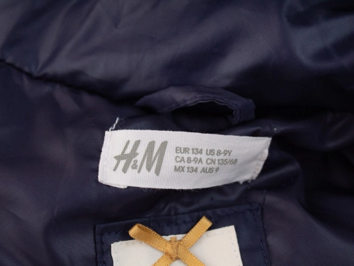 134 Zimní modrofialová bunda pro holčičku H&M