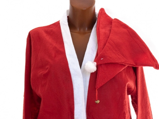 Červenobílý oblek Mikuláš Santa + 2 čepice oversize