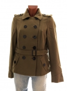L/XL Dámský vlněný khaki kabátek H&M