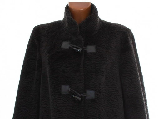 48/4XL Dámský černý luxusní kabát C&A