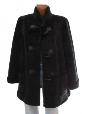 48/4XL Dámský černý luxusní kabát C&A
