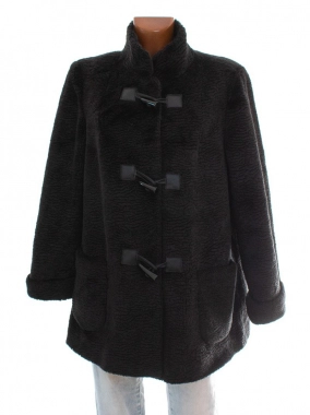 48/4XL Dámský černý luxusní kabát C&A