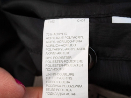 48/4XL Dámský černý luxusní kabát C&A