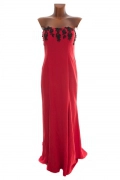 M/L Luxusní slavnostní plesové červené šaty