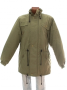 S/M Zelená khaki nová pánská vyteplená parka kabát