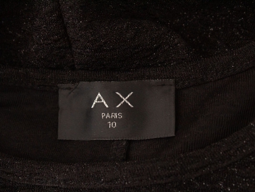 38/M Stříbrnočerné pleteninové šaty AX Paris