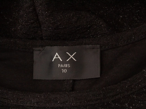 38/M Stříbrnočerné pleteninové šaty AX Paris