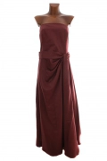 L/XL Hnědovínové společenské dámské šaty Mariposa