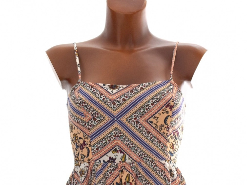 34/XS Vzorované dámské letní šaty H&M na ramínka