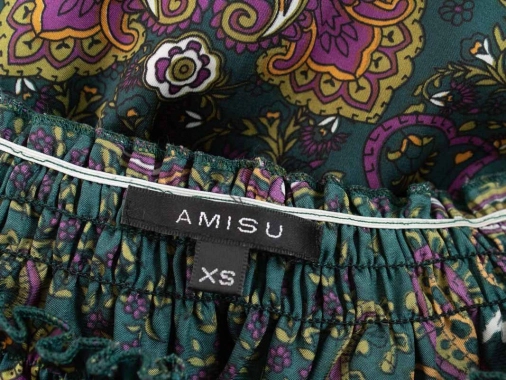 34/XS Saténové dámské šaty tunika Amisu