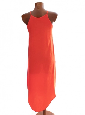 XS/S Letní dámské červenooranžové šaty