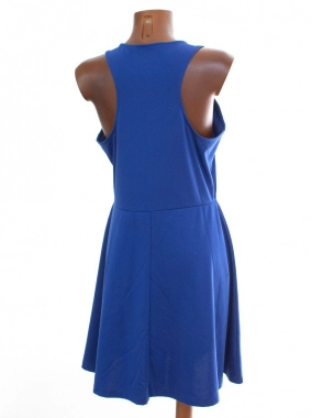 XL Modré dámské pružné neprůhledné šaty H&M