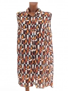 UK22 50/5XL Vzorované dámské šaty tunika se vzorem