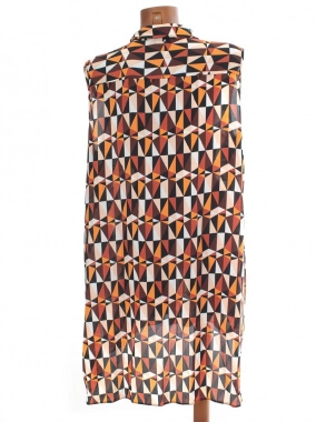 UK22 50/5XL Vzorované dámské šaty tunika se vzorem
