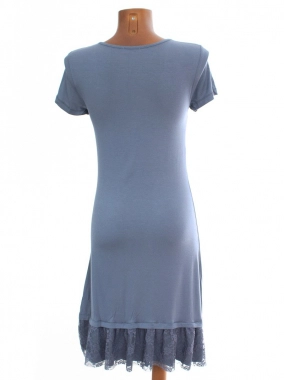 S/M Dámské modrošedé nové stretch šaty Aniston