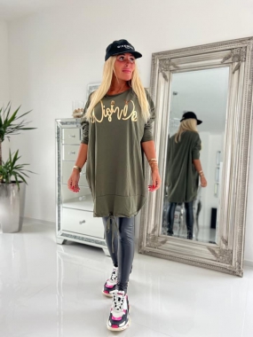 XL/XXL Dámské bavlněné šaty Wish na stažení