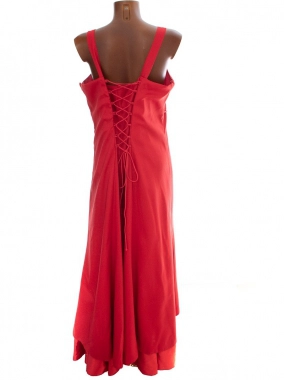 48/50 4XL Plesové slavnostní červené dámské šaty