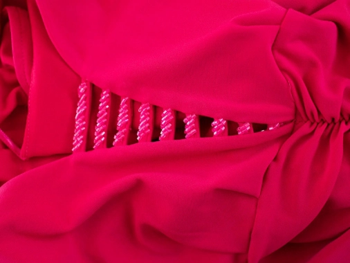 40/L Nozze nové růžové společenské maxi šaty
