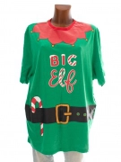 XL/XXL Vánoční zelené tričko Big Elf