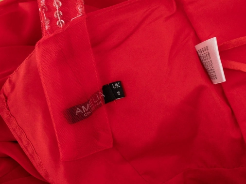 38/M Plesové společenské červené šaty Amelia