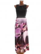 XS Luxusní maxi šaty s květinovou sukní Bodyflirt