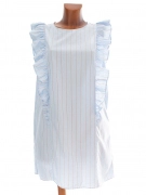 40/L Bavlněné letní šaty H&M modré s proužkem