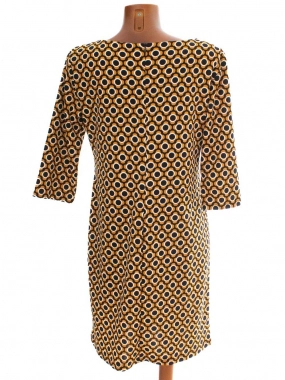 M/L Vzorované dámské šaty Móda Prostějov na zip