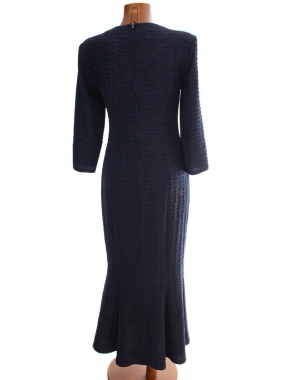 40 Modré dlouhé nemačkavé nežehlící třpytivé šaty