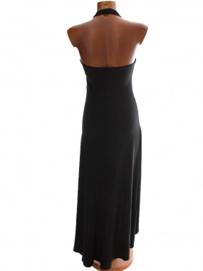 M/L Černé dámské společenské šaty zdobené kamínky