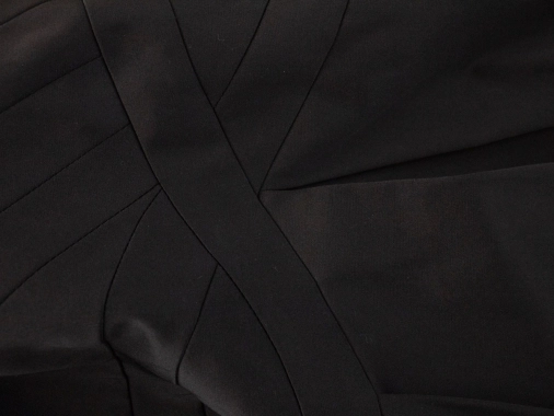 38/M Celoroční černé společenské šaty Orsay na zip