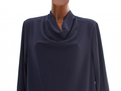 42/44 Modré dámské celoroční šaty H&M s podšívkou