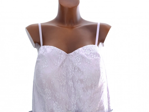 50 5XL Lila fialkové společenské šaty Bodyflirt