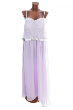 50 5XL Lila fialkové společenské šaty Bodyflirt