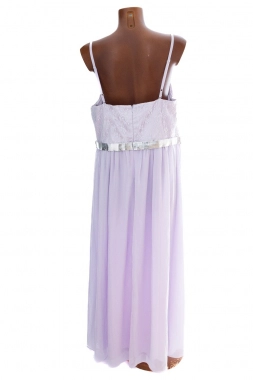 50 5XL Lila fialkové společenské šaty Bodyflirt