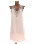 36/38 Meruňkové šaty tunika H&M zdobená korálky