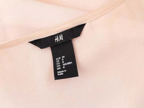 36/38 Meruňkové šaty tunika H&M zdobená korálky