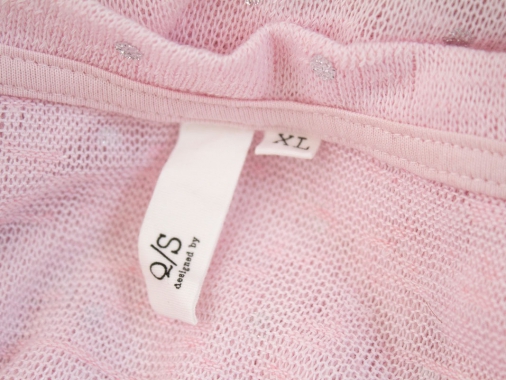 XL Růžová pletená halenka S.Oliver 3/4 rukáv