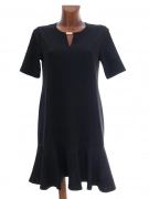 36/S Reserved dámské černé šaty s volánem