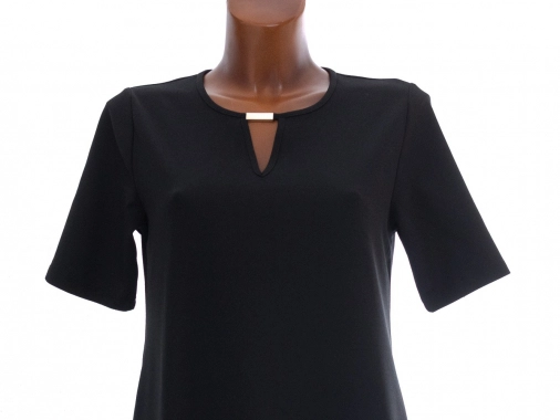 36/S Reserved dámské černé šaty s volánem