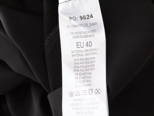 40/L Černé dámské šaty Alchymi