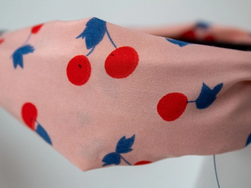 Nová meruňková čelenka do vlasů se vzorem